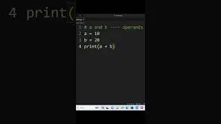 operators in python || 