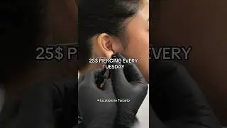 Any Piercing $25 on Tuesdays! First Jewelry is included! Walk-ins only.