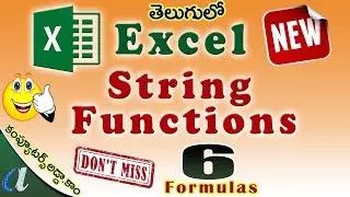 Excel New String Functions || 6 Formulas || www.computersadda.com