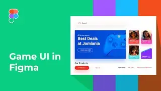 How to design a Game UI landing page in Figma