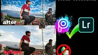How to make sky look awesome-PicsArt & lightroom editing tutorial