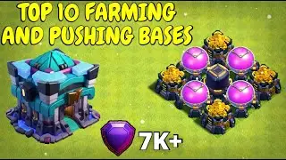 TOP 10 TH13 FARMING AND PUSHING BASES  || TH13 FARMING BASE WITH COPY LINK 2021 | CLASH OF CLANS
