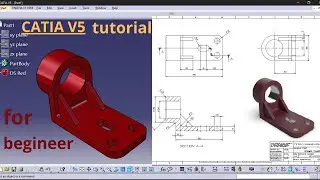 catia v5 tutorial|catia tutorial for beginner|how to make mechanical part in catia v5|catia design|
