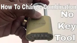 How To Change The Combination On your Master Lock 875DLF 875 / 975 / 878 No Tool Key Needed