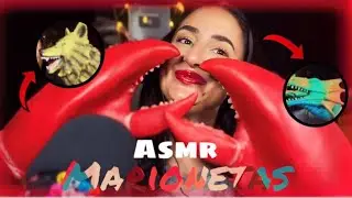 ASMR marionetas 🐶🐷🐻🦖🐍🦄🐮|| LA MELITAAA