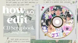 how to create aesthetic cd scrapbook using canva 🍀