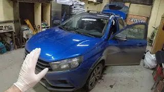 И снова Lada Vesta на шумоизоляции / Отпали шторки в дверях/ Сколько заработал?