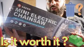 Unboxing a Mini Chainsaw & My First Impression - You Won't Believe What Happened Next!