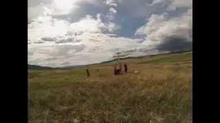 17 июня 2014, установка поклонного креста близ с. Хасурта