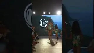 girls and their mothers and sisters swimwear fashion show