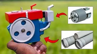 PVC Pipe & Motor Made Engine Science Project For School Student