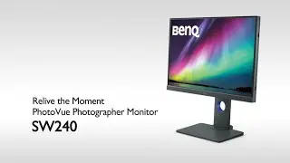 BenQ SW240 1080p 24 Inch IPS Photo Editing monitor Product Video