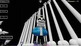 fight skeletons in a box lol: outertale sans (roblox)