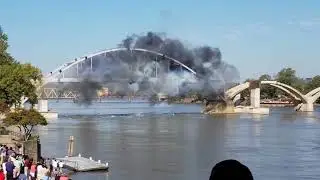 Столетний мост выдержал направленный взрыв