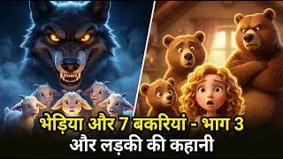 Bad Wolf & 7 Little Goats 3 and Goldilocks | Hindi Stories | बच्चों की नयी हिंदी कहानियाँ