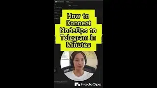 How to connect NodeOps to Telegram in 1 Minute