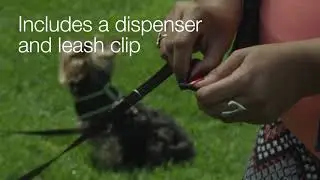 Amazon Basics Dog Poop Leak Proof Bags With Dispenser and Leash Clip, Unscented