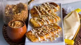 Un postre muy rico que te va a encantar✅Torrijas de Pan de Leche con Natillas y Crujiente 💯
