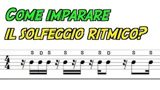 Imparare il solfeggio ritmico suonando la Batteria