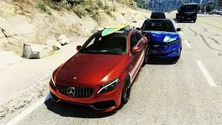 Realistic Car Crashes and Overtakes #05 - BeamNG Drive
