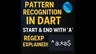 Dart Pattern Recognition with RegExp in nepali | Starts and Ends with 'a' Explained!