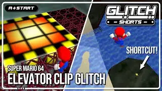 Hazy Maze Cave's Elevator Clip Shortcut To Swimming Beast - Glitch Shorts (Super Mario 64)
