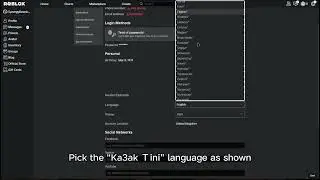 How to change your language on PC Roblox