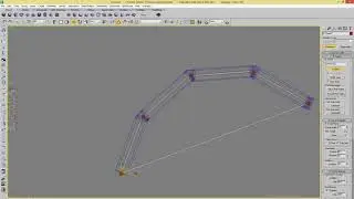Поезд гармошка, анимация по пути 3D Max