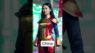 AI generates superheroes from different countries #ai #shorts #shortswithmotso