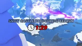 Roblox | Elemental Dungeons: Snow Castle Hardcore Speedrun | (1:29)