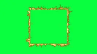 Fire Rectangle green screen effect | No Copyright | King Effects
