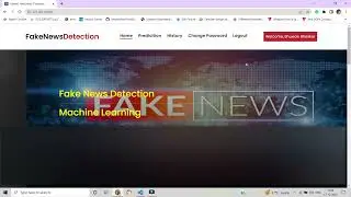 Fake News Detection Project using Python Django Machine Learning