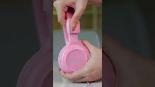 Pink headphone for kids #headphones #simolio #unboxing #children #kidslearning #tv #kids #school