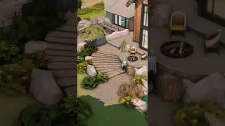 How to build Curved stone steps in The Sims 4 