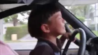 4 year-old drives an RV in Mexico