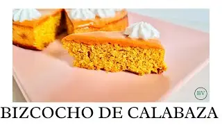 BIZCOCHO DE CALABAZA 🎃🎃 SIN GLUTEN/sin azúcar, sin lactosa