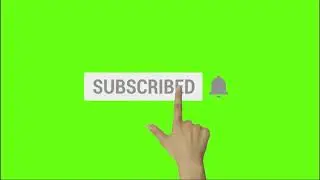 SUBSCRIBE Animation Green Screen(FREE TO USE)