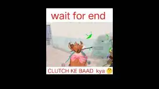 CLUTCH KARNE KE BAAD KYA 🤔 || #shorts #youtubeshorts  #bgmi #pubg