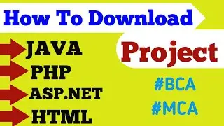 How to download free project in  bca | How to download php project | BCA Project |