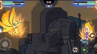 Stickman Warriors - Super Dragon Shadow Fight | Naruto Beast Vs Vegeta SSJ3