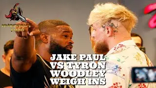 Jake Paul Vs Tyron Woodley Official Weigh-Ins | Knockout MMA TV