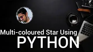 MULTICOLORED STAR USING PYTHON
