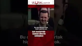 İşte Kaddafi'nin Saddam Hüseyin konuşması 
