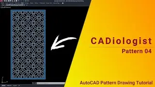 AutoCAD Pattern Drawing Tutorial 04
