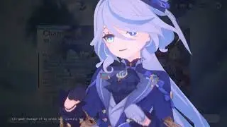 1 minute of Furina vibing. (Greenscreen Download)