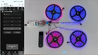 ​GLEDOPTO NEW ESP32 WLED 4 Outputs Channel LED Strip Controller: Built in Mic, 15A Fuse Link