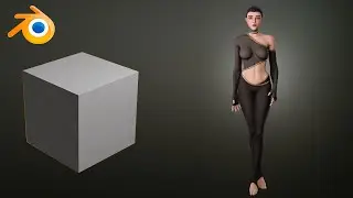 Stylized Female Character Modeling in blender Full Process 
