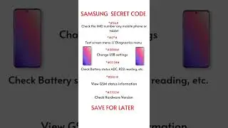 Android Samsung Secret Codes - 