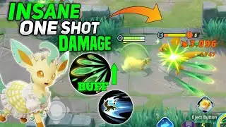 Leafeon Casually Destroying Every Pokemon with Razor leaf! Pokemon unite 