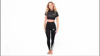 Pretty Adidas Crop-Top And Leggings + Close Up